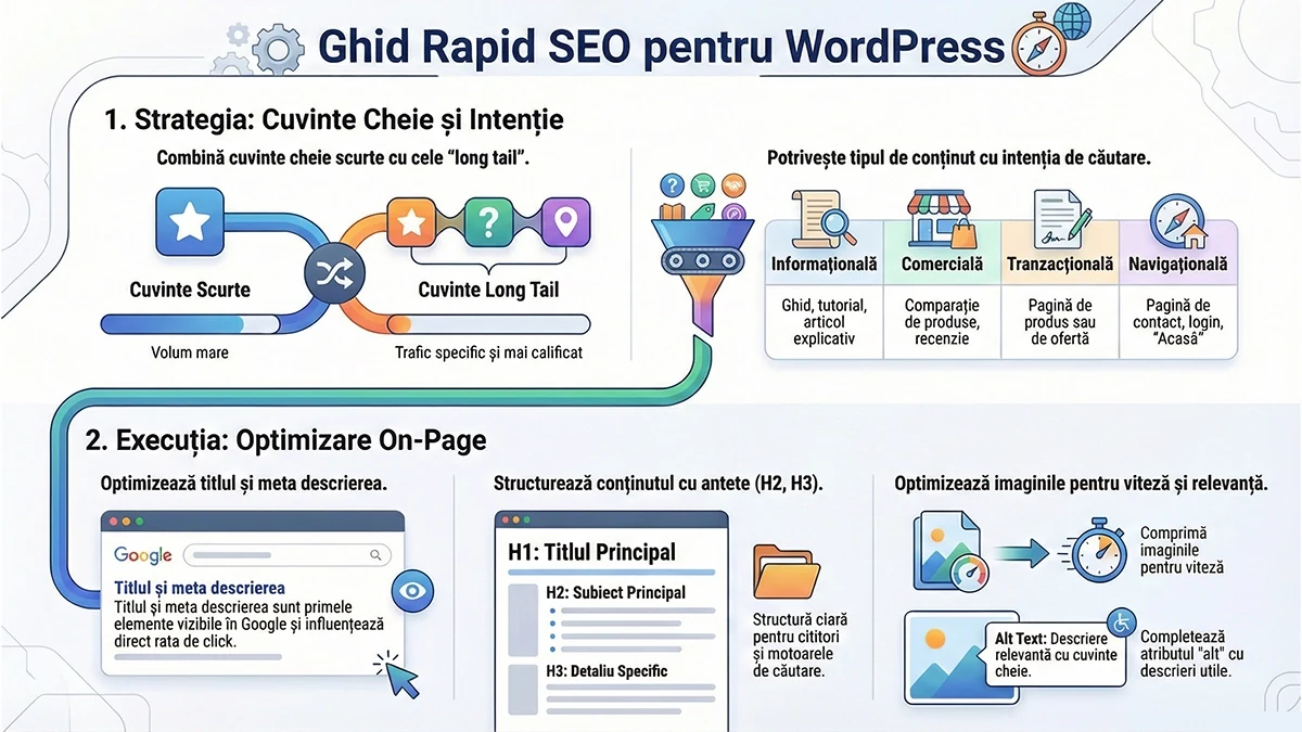 Ingografic Ghid practic SEO pentru WordPress
